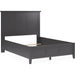 Modus Furniture Grace Three Panel Bed in Raven Black  PNRBL  Image 1