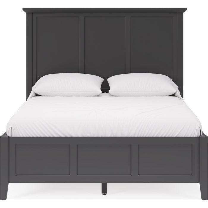 Modus Furniture Grace Three Panel Bed in Raven Black  PNRBL  Image 2