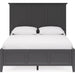 Modus Furniture Grace Three Panel Bed in Raven Black  PNRBL  Image 2