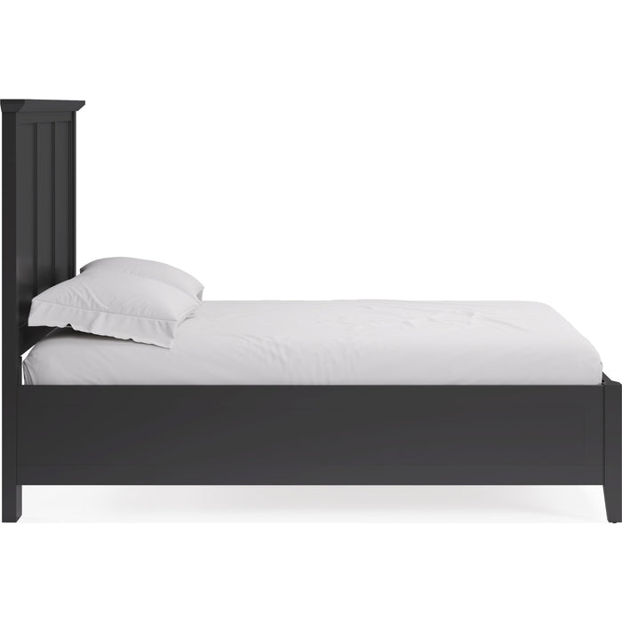 Modus Furniture Grace Three Panel Bed in Raven Black  PNRBL  Image 3