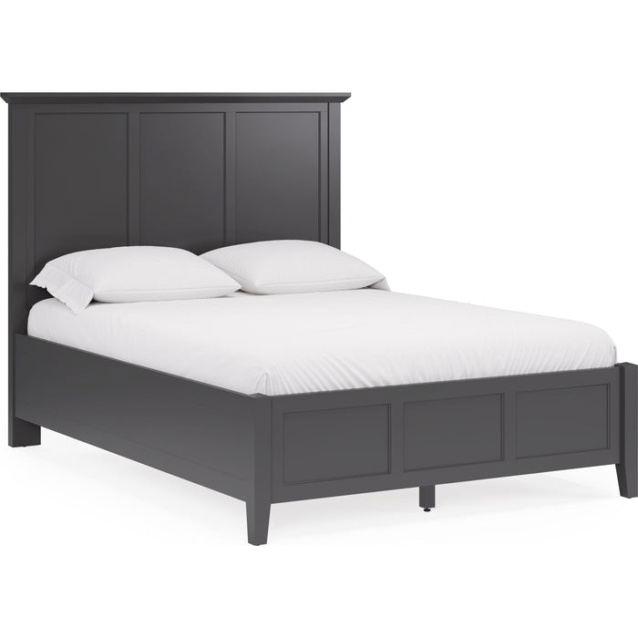 Modus Furniture Grace Three Panel Bed in Raven Black  PNRBL  Image 4