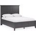 Modus Furniture Grace Three Panel Bed in Raven Black  PNRBL  Image 4