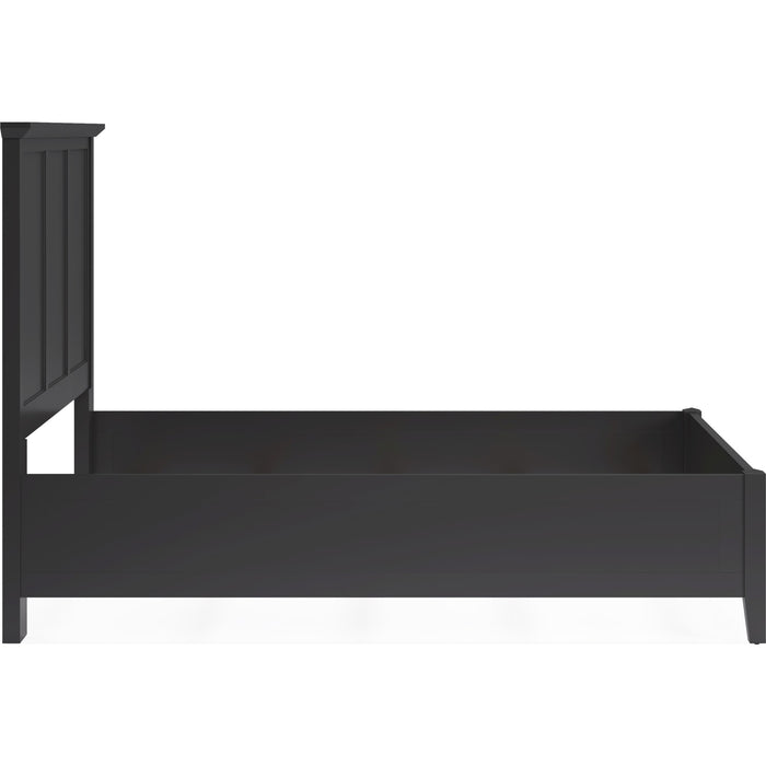 Modus Furniture Grace Three Panel Bed in Raven Black  PNRBL  Image 6