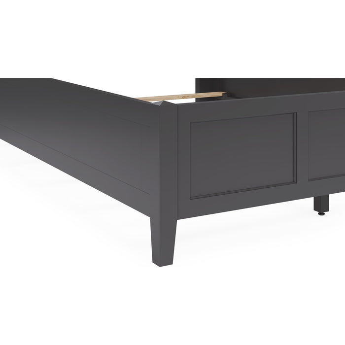 Modus Furniture Grace Three Panel Bed in Raven Black  PNRBL  Image 7