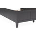 Modus Furniture Grace Three Panel Bed in Raven Black  PNRBL  Image 7