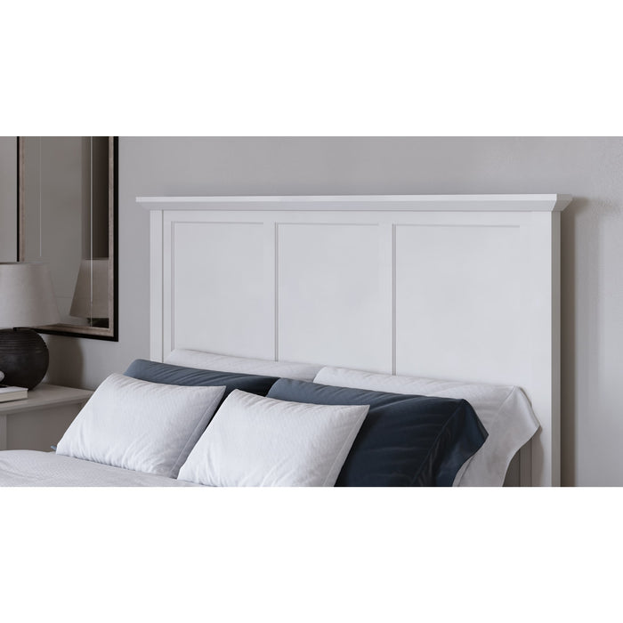 Modus Grace Three Panel Bed in Snowfall WhiteImage 10