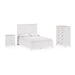 Modus Grace Three Panel Bed in Snowfall White Image 14