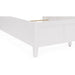 Modus Grace Three Panel Bed in Snowfall White Image 1