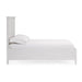 Modus Grace Three Panel Bed in Snowfall White Image 3