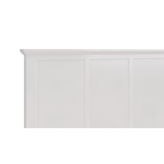 Modus Grace Three Panel Bed in Snowfall White Image 9