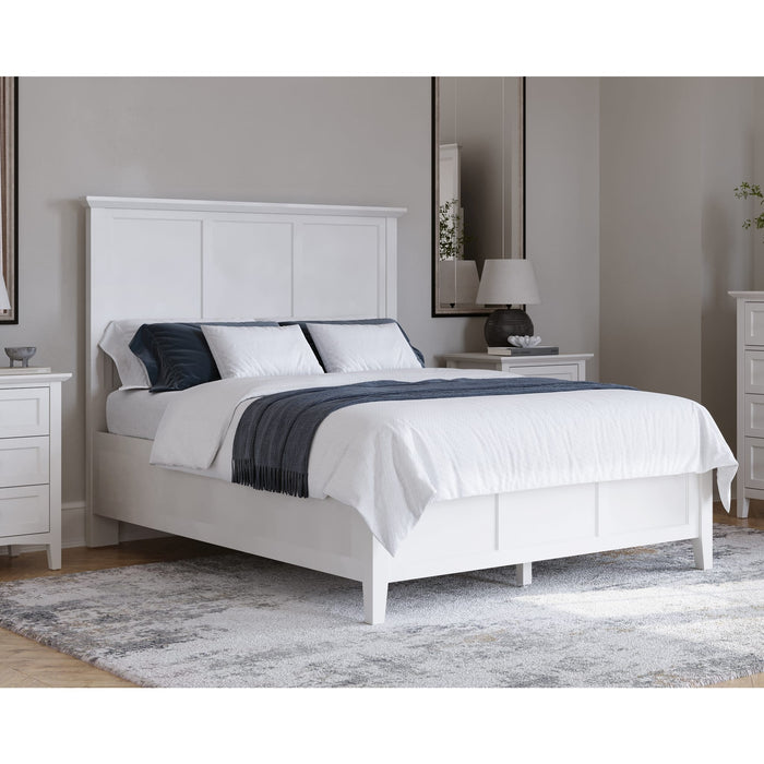 Modus Grace Three Panel Bed in Snowfall White Main Image