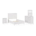 Modus Grace Three Panel Bed in Snowfall White Image 11