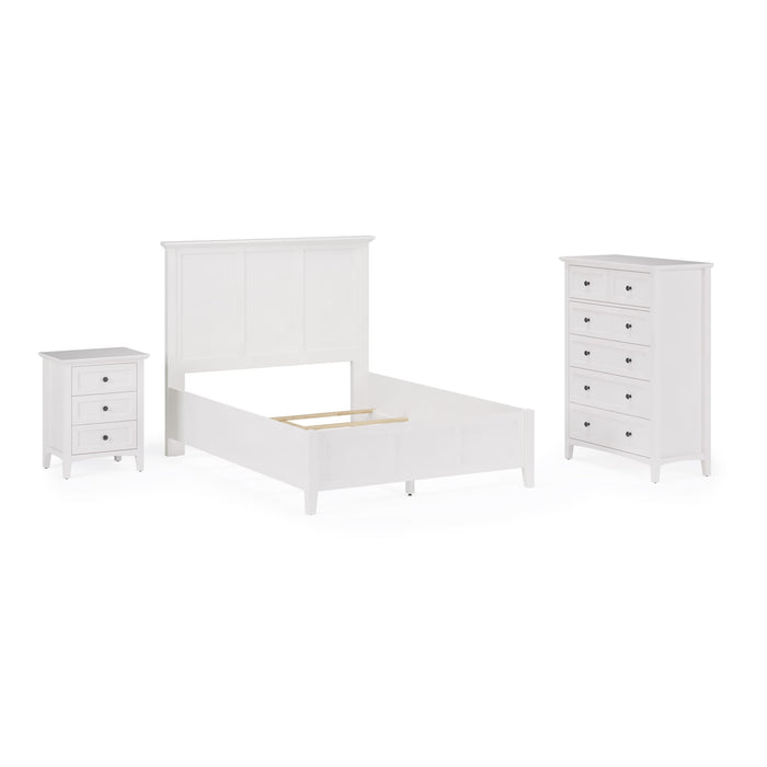 Modus Grace Three Panel Bed in Snowfall WhiteImage 12