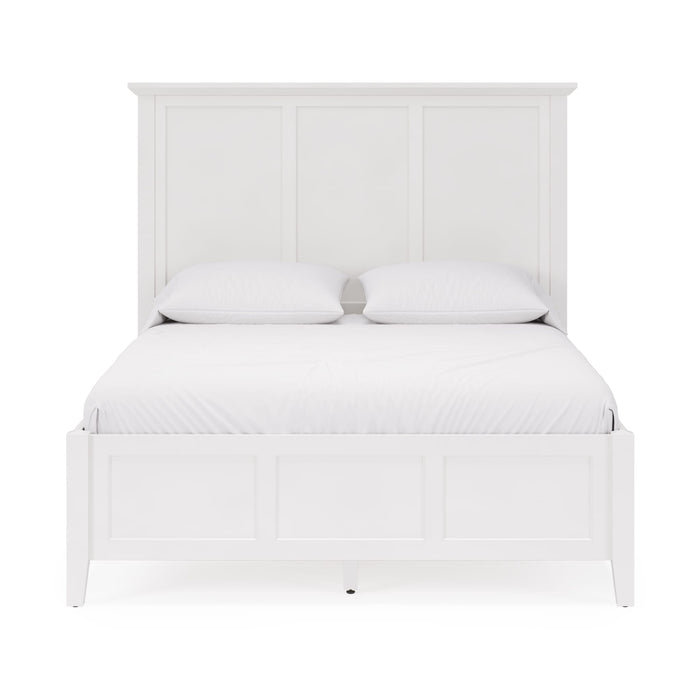 Modus Grace Three Panel Bed in Snowfall White Image 2