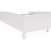 Modus Furniture Grace Three Panel Bed in Snowfall White  PNRAL  Image 1