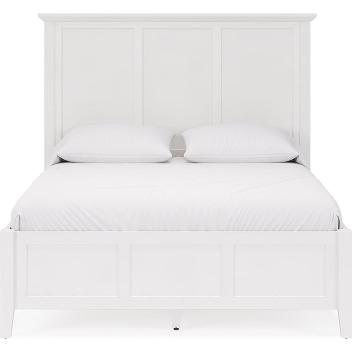 Modus Furniture Grace Three Panel Bed in Snowfall White  PNRAL  Image 2