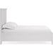 Modus Furniture Grace Three Panel Bed in Snowfall White  PNRAL  Image 3