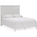 Modus Furniture Grace Three Panel Bed in Snowfall White  PNRAL  Image 4