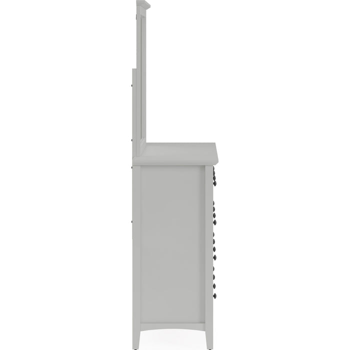 Modus Furniture Grace Wall or Dresser Mirror in Elephant Grey 655450413841 PNKG83 Image 6