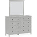Modus Furniture Grace Wall or Dresser Mirror in Elephant Grey 655450413841 PNKG83 Image 7