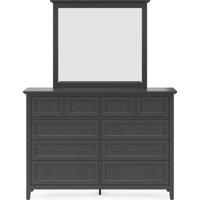 Modus Furniture Grace Wall or Dresser Mirror in Raven Black 655450408885 PNRB83 Image 6