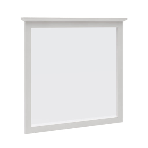 Modus Grace Wall or Dresser Mirror in Snowfall White Image 1