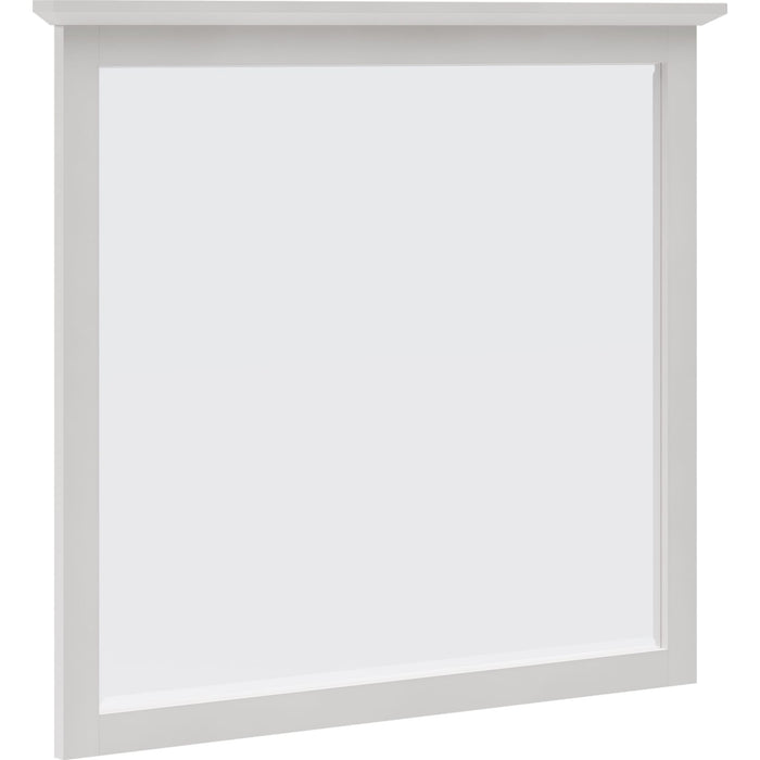 Modus Furniture Grace Wall or Dresser Mirror in Snowfall White 655450408465 PNRA83 Image 1