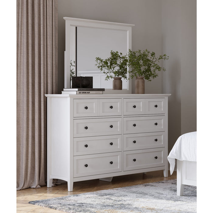 Modus Grace Wall or Dresser Mirror in Snowfall White Image 2