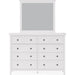 Modus Furniture Grace Wall or Dresser Mirror in Snowfall White 655450408465 PNRA83 Image 3