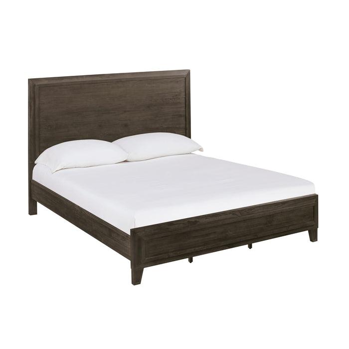 Modus Hadley Solid Wood Panel Bed in OnyxImage 3