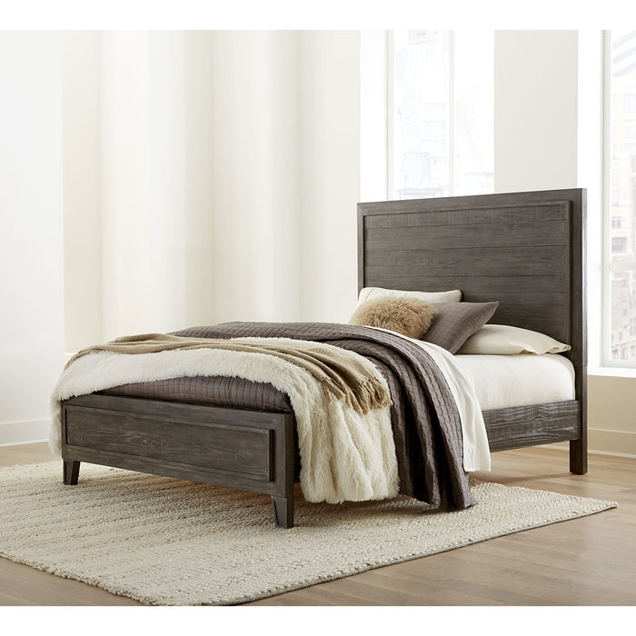 Modus Hadley Solid Wood Panel Bed in OnyxMain Image