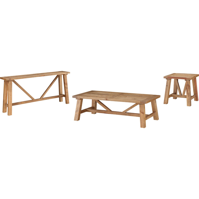 Modus Furniture Harby Reclaimed Wood Console Table in Rustic Tawny 655450170676 8W6823 Image 4