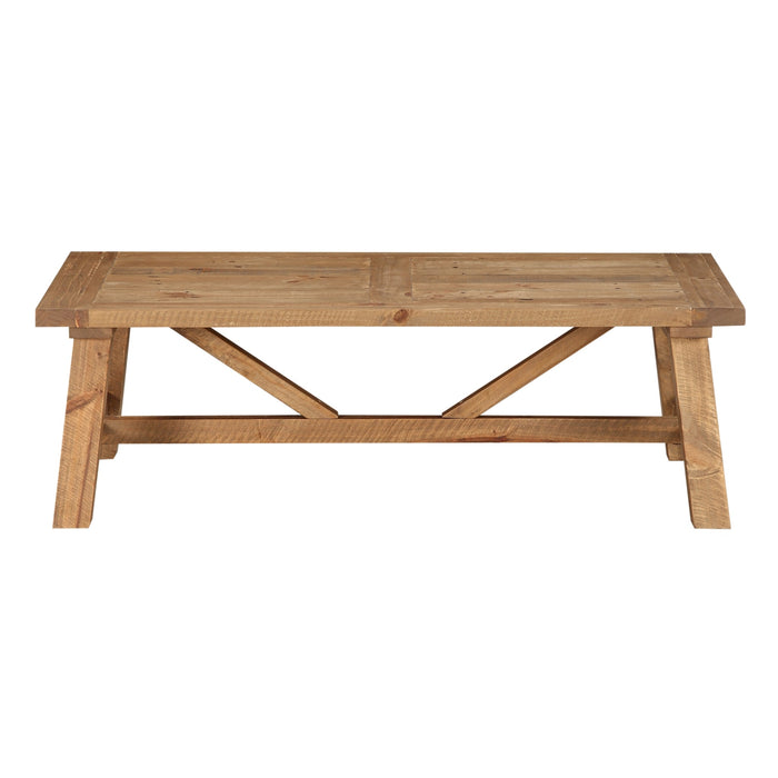 Modus Harby Reclaimed Wood Rectangular Coffee Table in Rustic Tawny Image 3