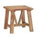 Modus Harby Reclaimed Wood Square Side Table in Rustic Tawny Image 2