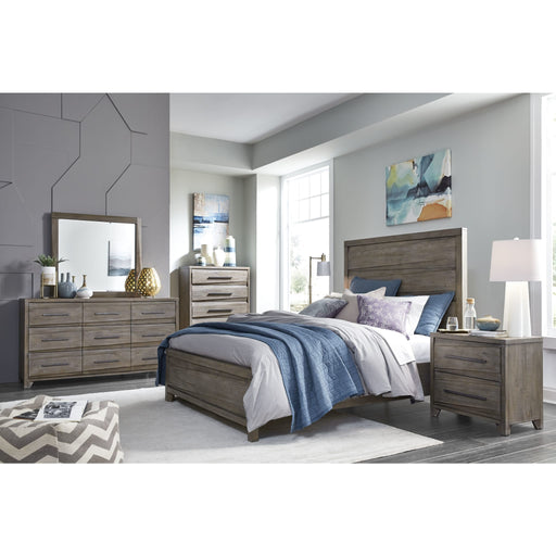 Modus Hearst Solid Wood Five Drawer Chest in Sahara TanImage 1