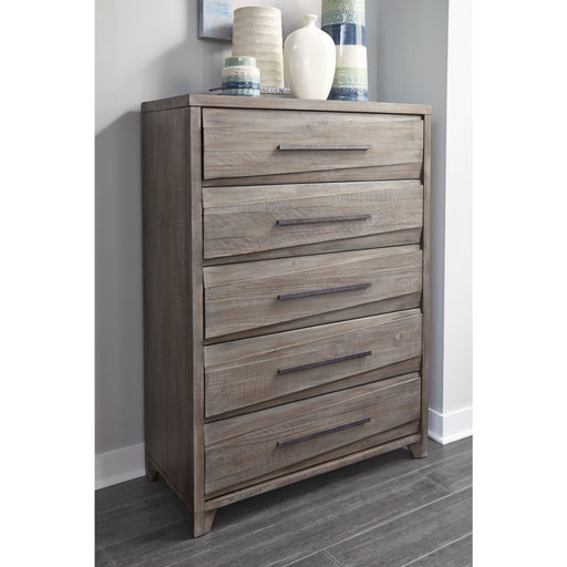 Modus Hearst Solid Wood Five Drawer Chest in Sahara TanMain Image
