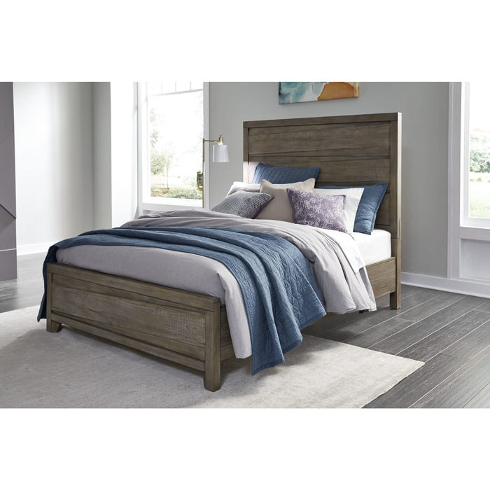 Modus Hearst Solid Wood Panel Bed in Sahara TanMain Image