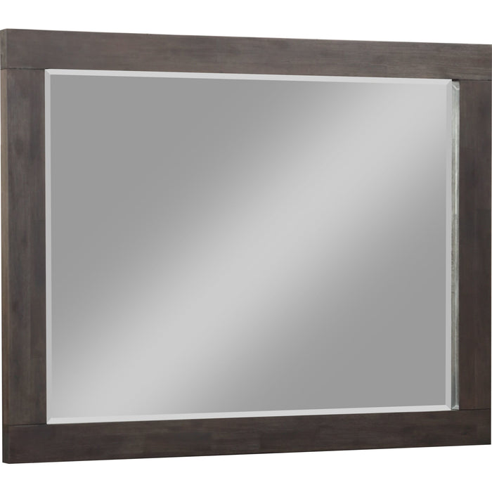 Modus Furniture Heath Beveled Glass Mirror in Basalt Grey 655450199646 3H5783 Image 1