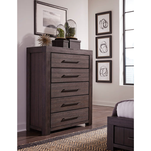 Modus Furniture Heath Five Drawer Chest in Basalt Grey (2024) 655450432347 3H5784A Main Image