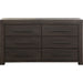 Modus Furniture Heath Six Drawer Dresser in Basalt Grey (2024) 655450432330 3H5782A Image 1