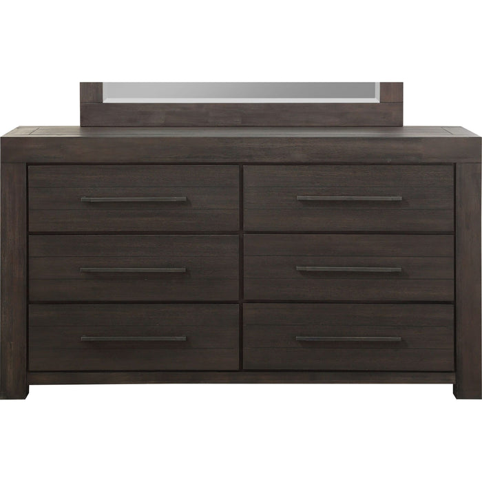 Modus Furniture Heath Six Drawer Dresser in Basalt Grey (2024) 655450432330 3H5782A Image 3