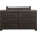 Modus Furniture Heath Six Drawer Dresser in Basalt Grey (2024) 655450432330 3H5782A Image 3