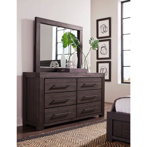 Modus Furniture Heath Six Drawer Dresser in Basalt Grey (2024) 655450432330 3H5782A Main Image