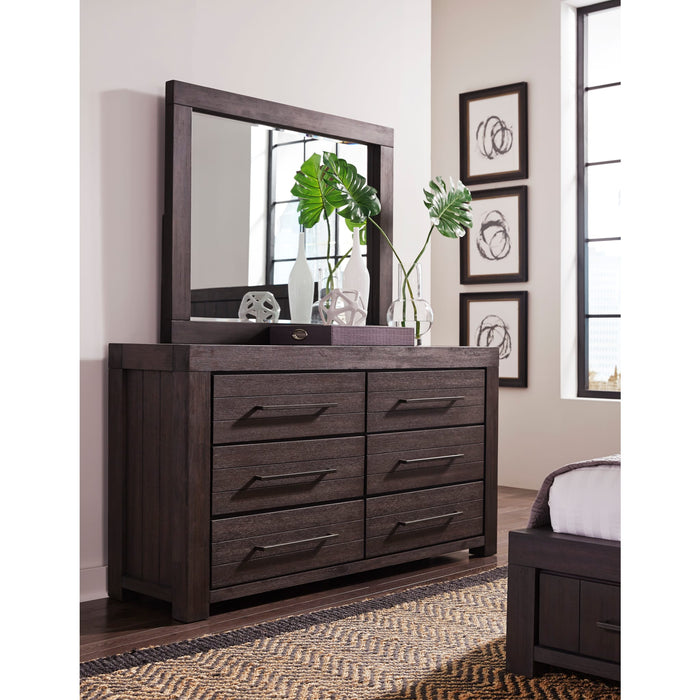 Modus Furniture Heath Six Drawer Dresser in Basalt Grey (2024) 655450432330 3H5782A Main Image