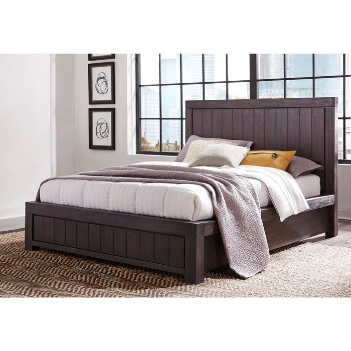 Modus Furniture Heath Wood Platform Bed in Basalt Grey  3H57F  Main Image