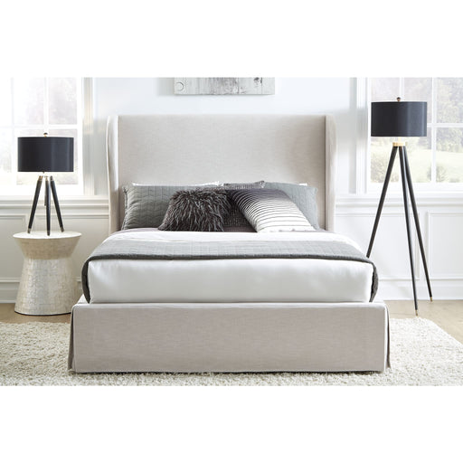 Modus Hera Skirted Footboard Storage Panel Bed in Oatmeal Main Image