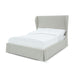 Modus Hera Upholstered Skirted Panel Bed in Oatmeal Image 3