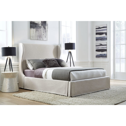 Modus Hera Upholstered Skirted Panel Bed in Oatmeal Main Image
