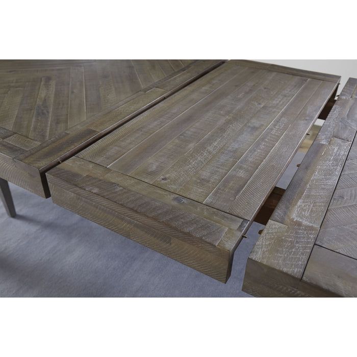 Modus Herringbone Extension Table in Rustic Latte Image 5