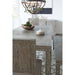 Modus Herringbone Solid Wood Rectangular Dining Table in Rustic Latte Image 2